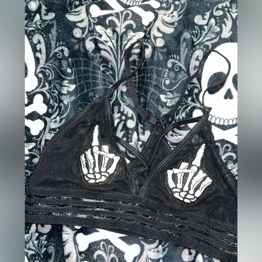 Body Rage (Spencer’s) middle finger bralette S/M